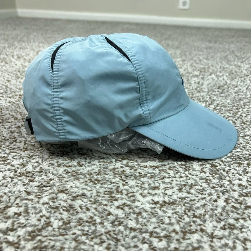 Nike‎ Hat Cap Strap Back Boys One Size Blue Dri-FIT Running Featherlight Swoosh